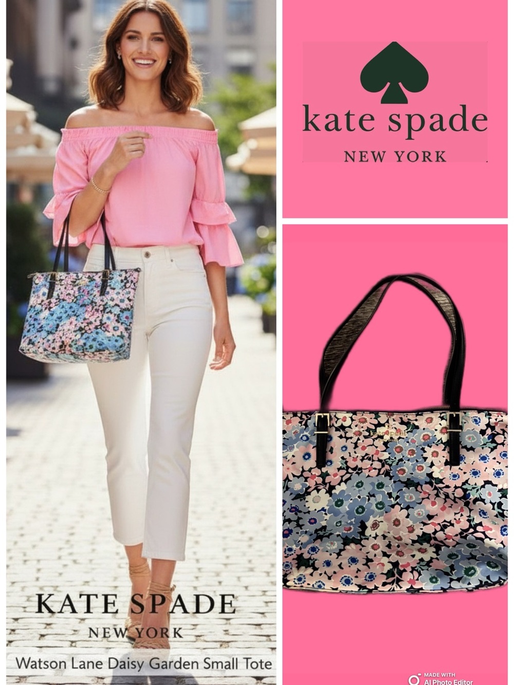 🌸 Kate Spade Watson Lane Daisy Garden Small Tote 🌸